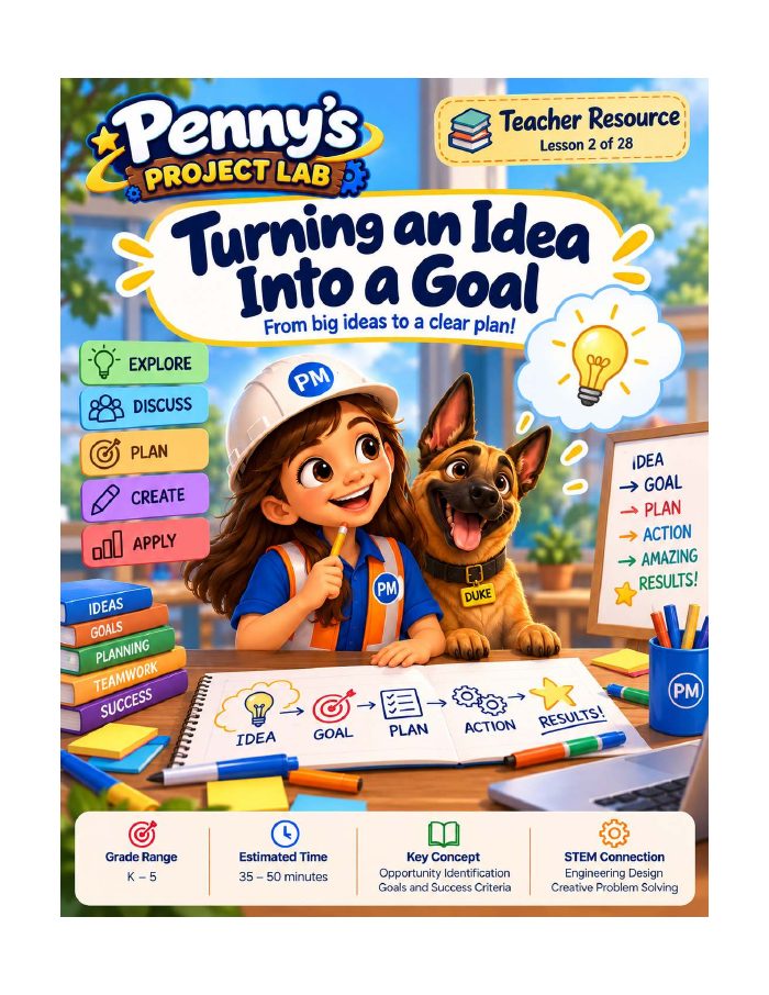 Teacher Resource 2 cover: Turning an Idea Into a Goal
