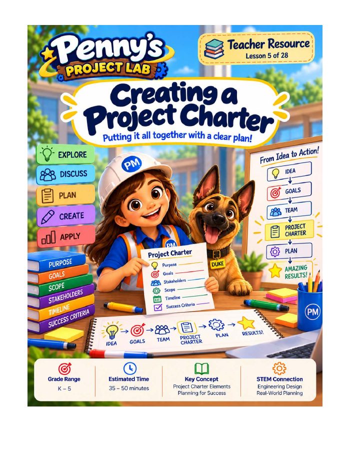 Teacher Resource 5 cover: Creating a Project Charter