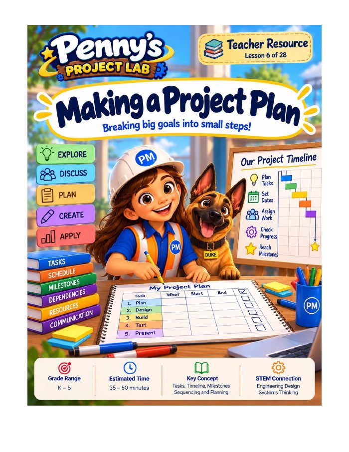 Teacher Resource 6 cover: Making a Project Plan